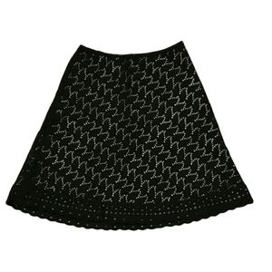 White House Black Market Eyelette A-Line Skirt Women's Size 2